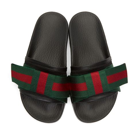 gucci slide with bow